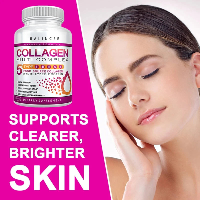 Collagen Complex – Skin Care, Wrinkle Reduction & Joint Support – 120 Capsules