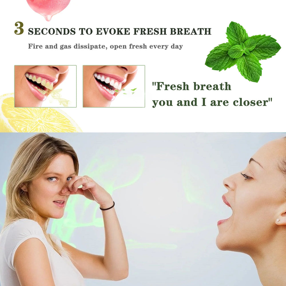 Probiotic Breath Freshener Spray – Instant Bad Breath Removal & Oral Care (Mint Flavor) 🌿✨