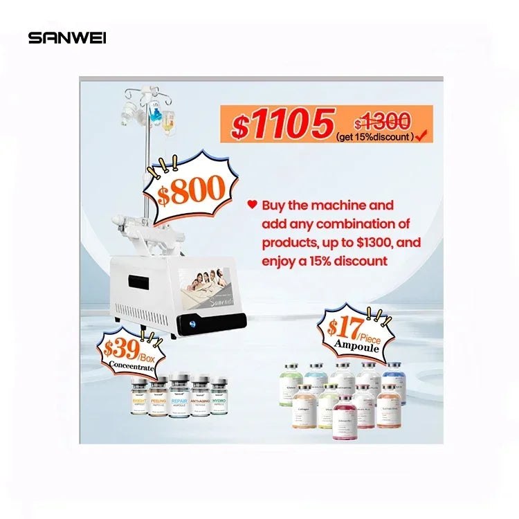 Sanendi Portable Oxygen Facial Machine – Jet Peeling & Deep Skin Rejuvenation