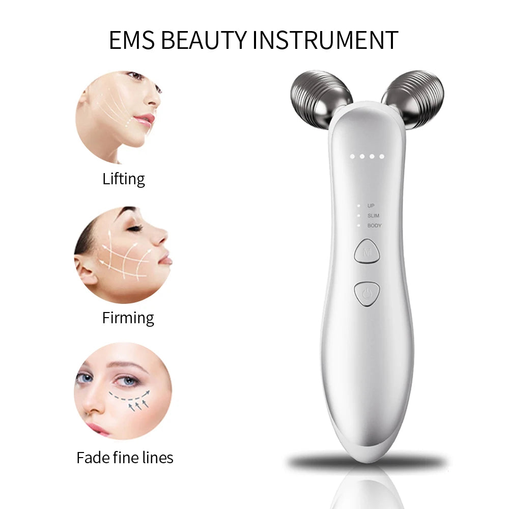 ✨ Electric Facial Microcurrent Roller – Lift, Tighten & Sculpt Your Skin ✨