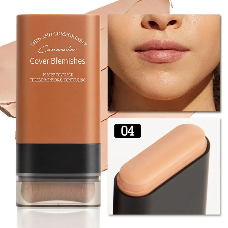 Cover Blemishes -Matte Foundation Stick – Full Coverage, Waterproof & Oil-Control Makeup