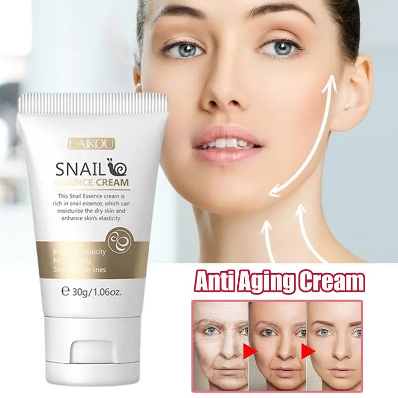 🌿 LAIKOU -Snail Face Cream – Anti-Aging, Wrinkle Removal & Deep Hydration for Radiant Skin (30g) 🌿