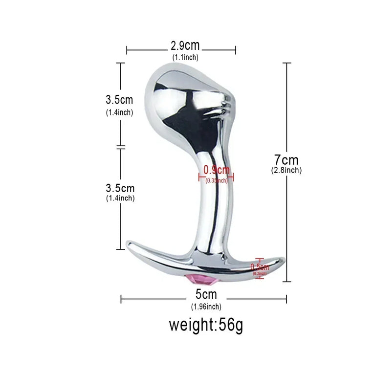 Heavy Stainless Steel Anal Plug – Prostate Stimulation & Metal Expansion Butt Plug for Couples