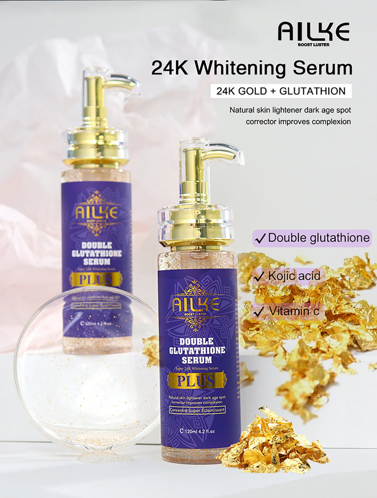 AILKE Glutathione Whitening Skincare Set – Hydrating & Even Skin Tone Solution ✨