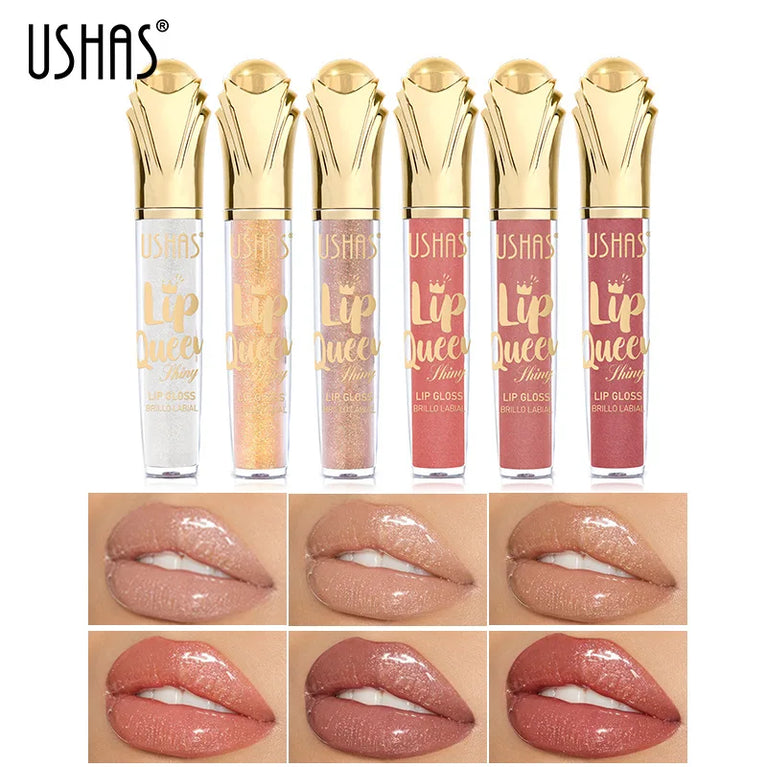 USHAS Hot Matte Scepter Beauty Lip Gloss – Glittery, Long-Lasting, Moisturizing Liquid Lipstick