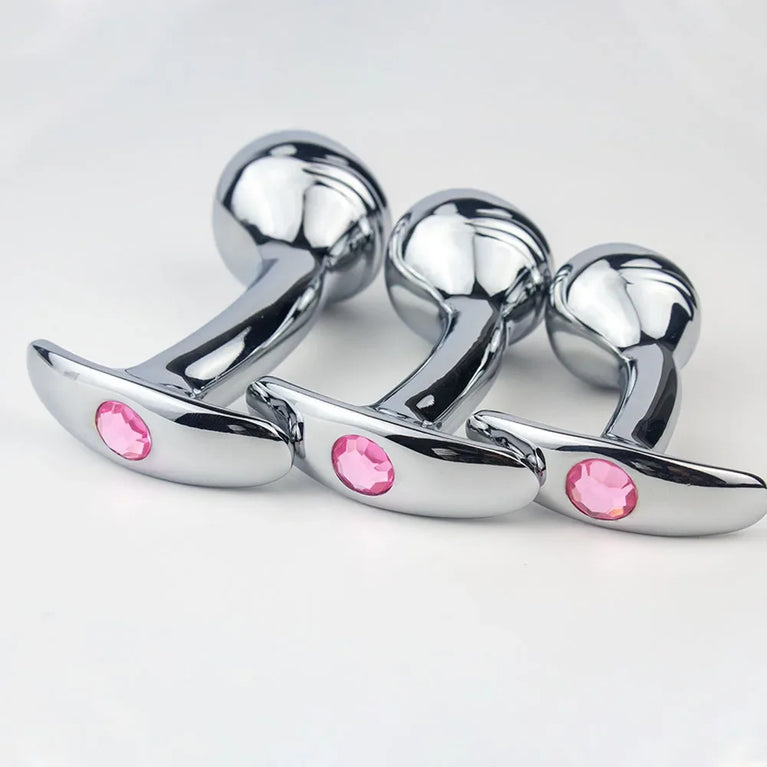 Heavy Stainless Steel Anal Plug – Prostate Stimulation & Metal Expansion Butt Plug for Couples