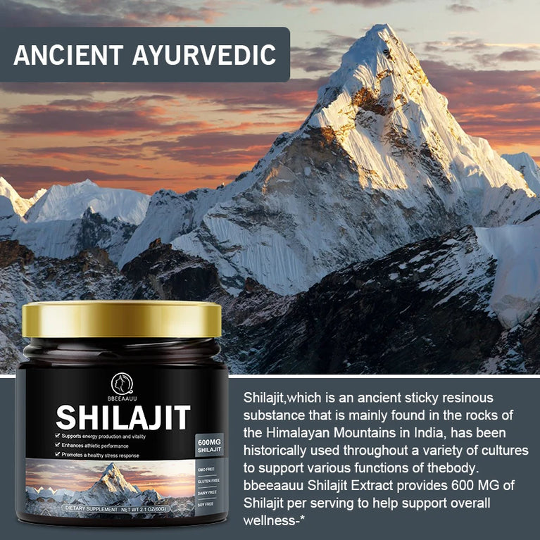 BBEEAAUU - 100% Pure Himalaya Shilajit Resin – Natural Cognitive, Energy & Brain Support (60g) 🌿💡