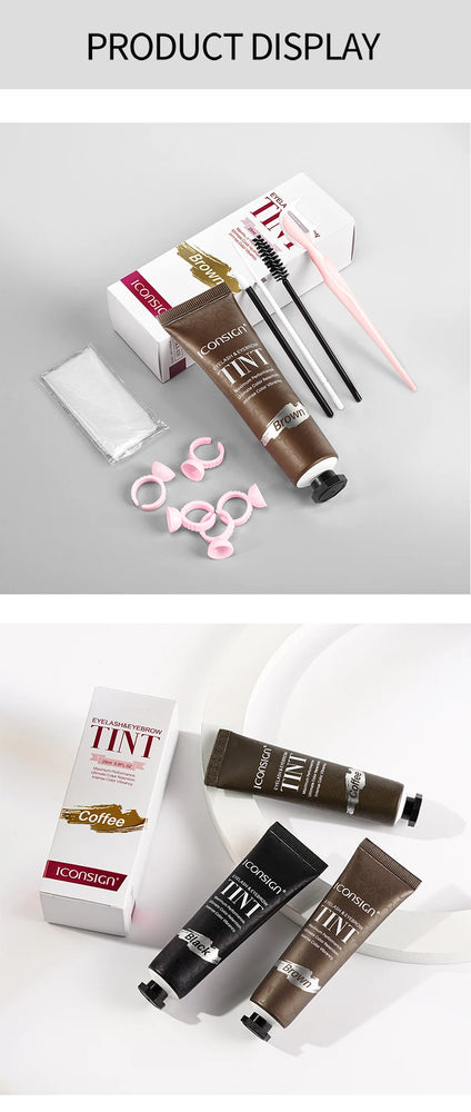 ICONSIGN Professional Lash & Brow Tint Kit – Long-Lasting, Waterproof & Smudge-Proof (60-90 Days)