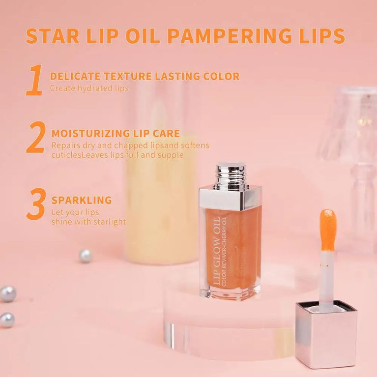 Crystal Jelly Lip Glow Oil – Hydrating, Nourishing & High-Gloss Lip Care 💋✨
