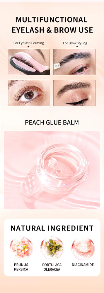 ICONSIGN 8g Fruits Glue Balm – Quick 10-Second Fix for Brow & Lash Lift | Waterproof & Long-Lasting Hold ✨