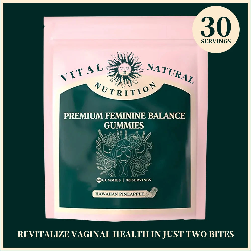 Vital Source Feminine Balance Gummies – Hormonal Support & Wellness | Hawaiian Pineapple Flavor 🍍✨