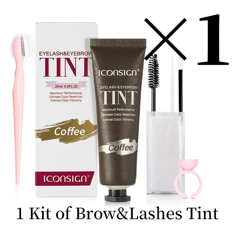 ICONSIGN Professional Lash & Brow Tint Kit – Long-Lasting, Waterproof & Smudge-Proof (60-90 Days)