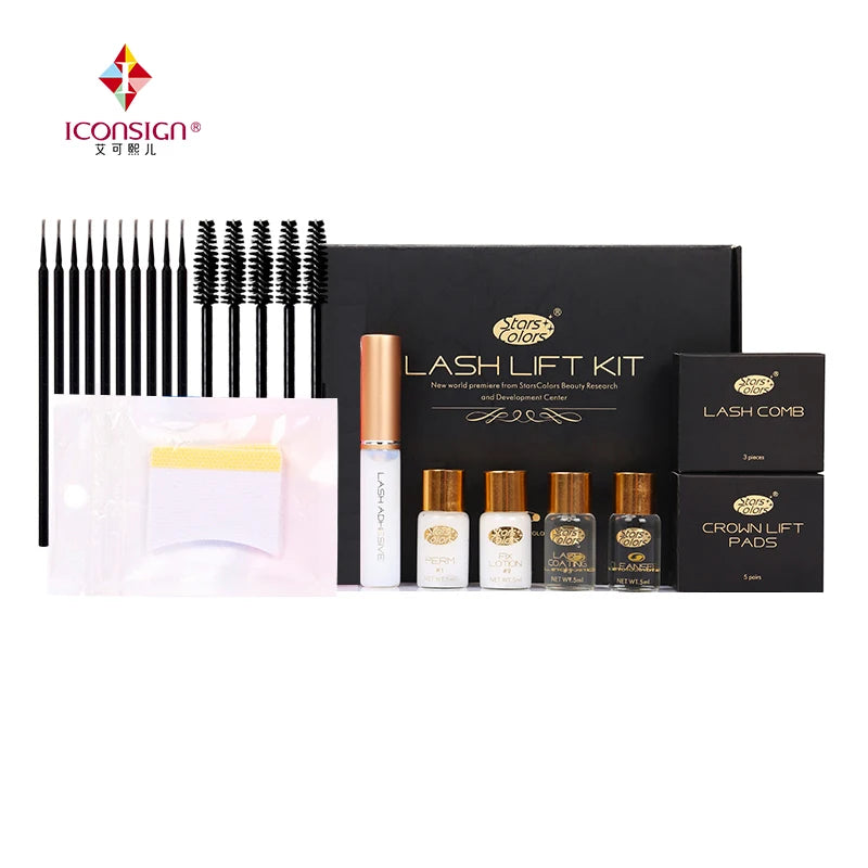 ICONSIGN -STAR COLOURS-Fast Perm Mini Eyelash Kit – Long-Lasting Lash Lift & Curling Set