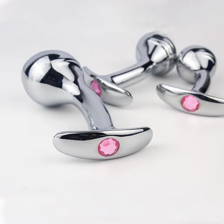 Heavy Stainless Steel Anal Plug – Prostate Stimulation & Metal Expansion Butt Plug for Couples