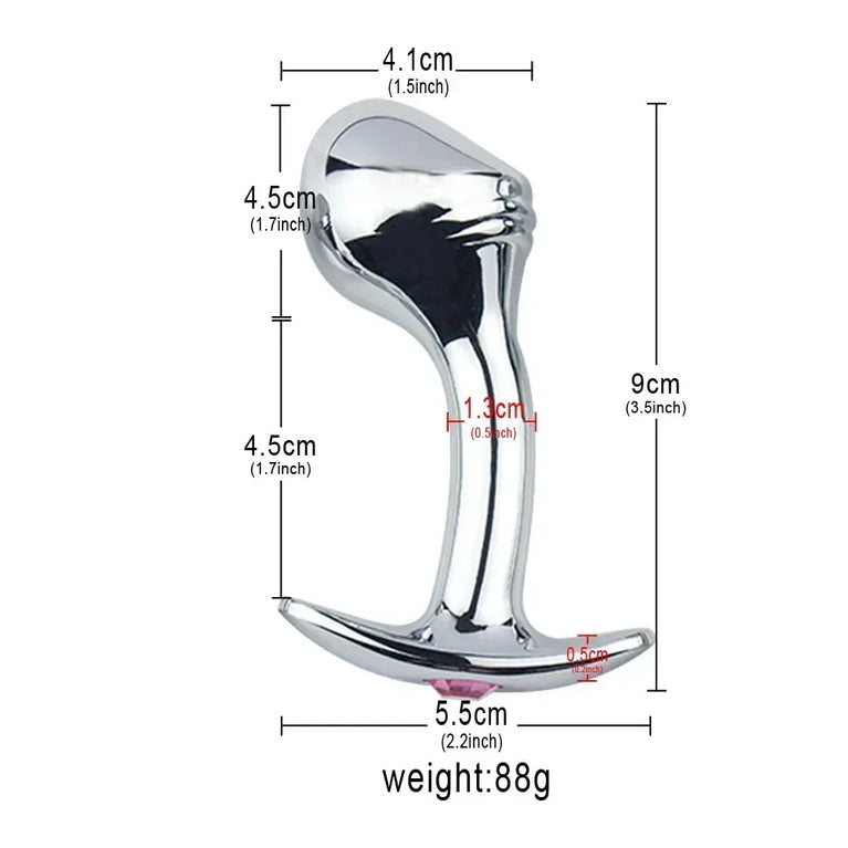 Heavy Stainless Steel Anal Plug – Prostate Stimulation & Metal Expansion Butt Plug for Couples