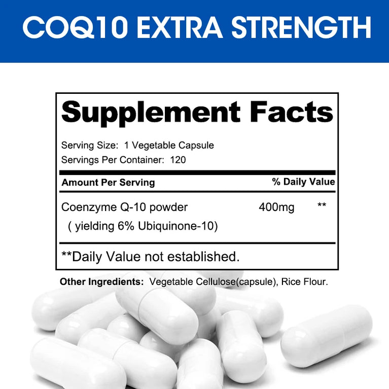 ✨ Organic Ultra High Absorption COQ10 – Heart Health, Energy Boost & Blood Pressure Support ✨