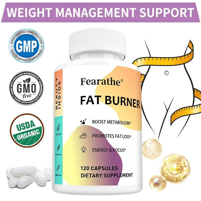 🔥 Fearathe - Fat Burning Capsules – Maintain Weight, Control Appetite & Boost Metabolism 🔥