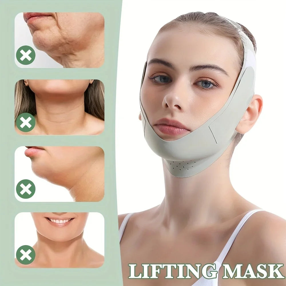 🌟 Face Slimming Bandage – V-Line Lift & Contouring for a Defined Jawline! 🌟