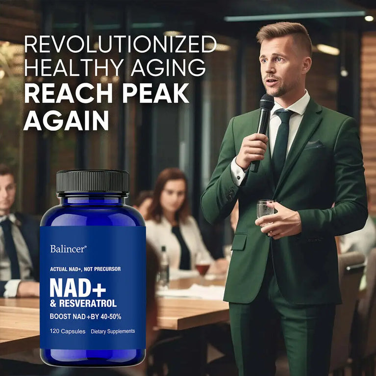🔬BALINCER -NAD+ Boost Supplement – Resveratrol & Vitamin B3 for Cellular Health & Energy 🔬