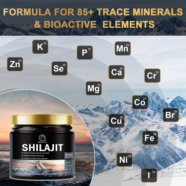 BBEEAAUU - 100% Pure Himalaya Shilajit Resin – Natural Cognitive, Energy & Brain Support (60g) 🌿💡