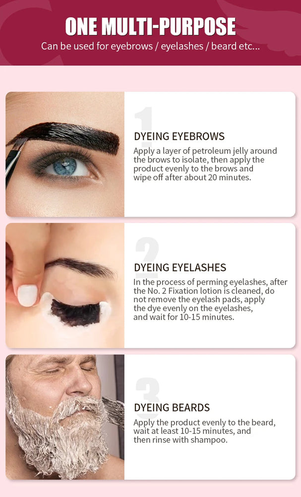 ICONSIGN Professional Lash & Brow Tint Kit – Long-Lasting, Waterproof & Smudge-Proof (60-90 Days)