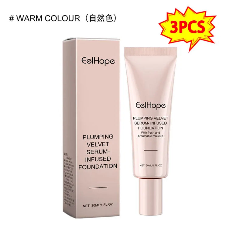 β¨ 3PCS Waterproof Full Coverage Liquid Foundation β Long-Lasting, Moisturizing & Crease-Free Makeup (30ml Each) β¨