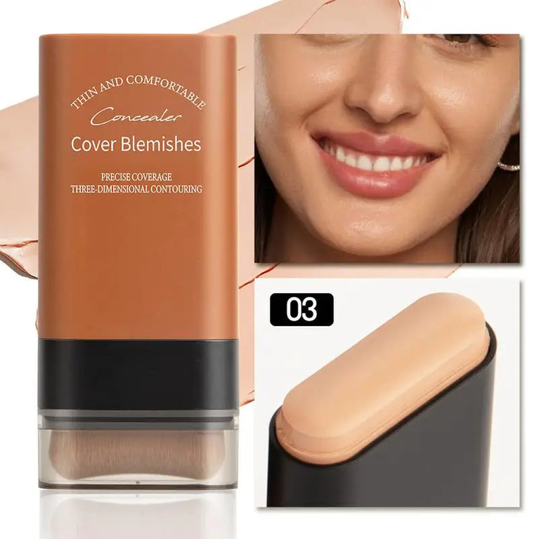 Cover Blemishes -Matte Foundation Stick – Full Coverage, Waterproof & Oil-Control Makeup