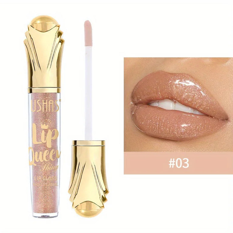 USHAS Hot Matte Scepter Beauty Lip Gloss – Glittery, Long-Lasting, Moisturizing Liquid Lipstick