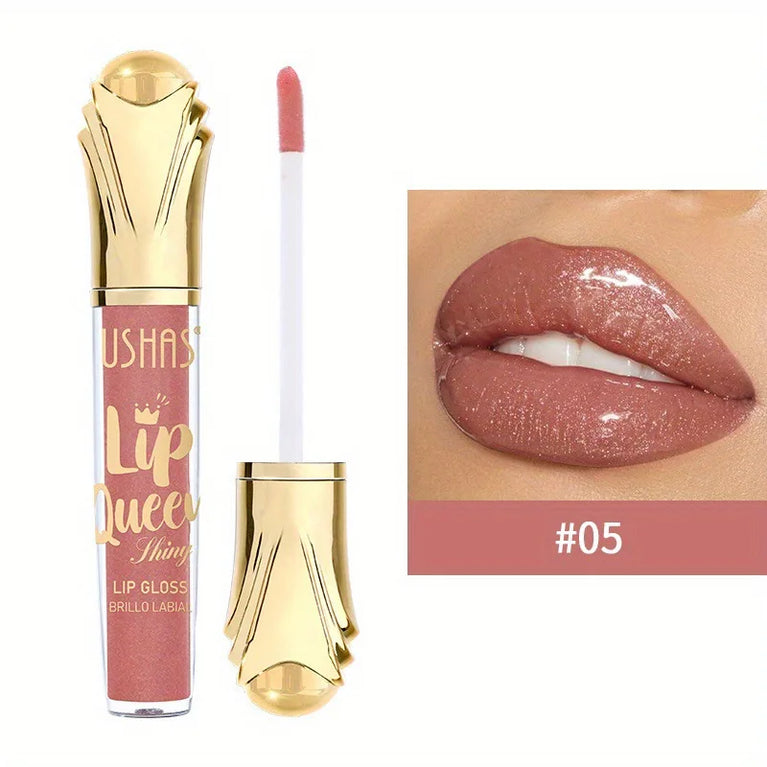 USHAS Hot Matte Scepter Beauty Lip Gloss – Glittery, Long-Lasting, Moisturizing Liquid Lipstick