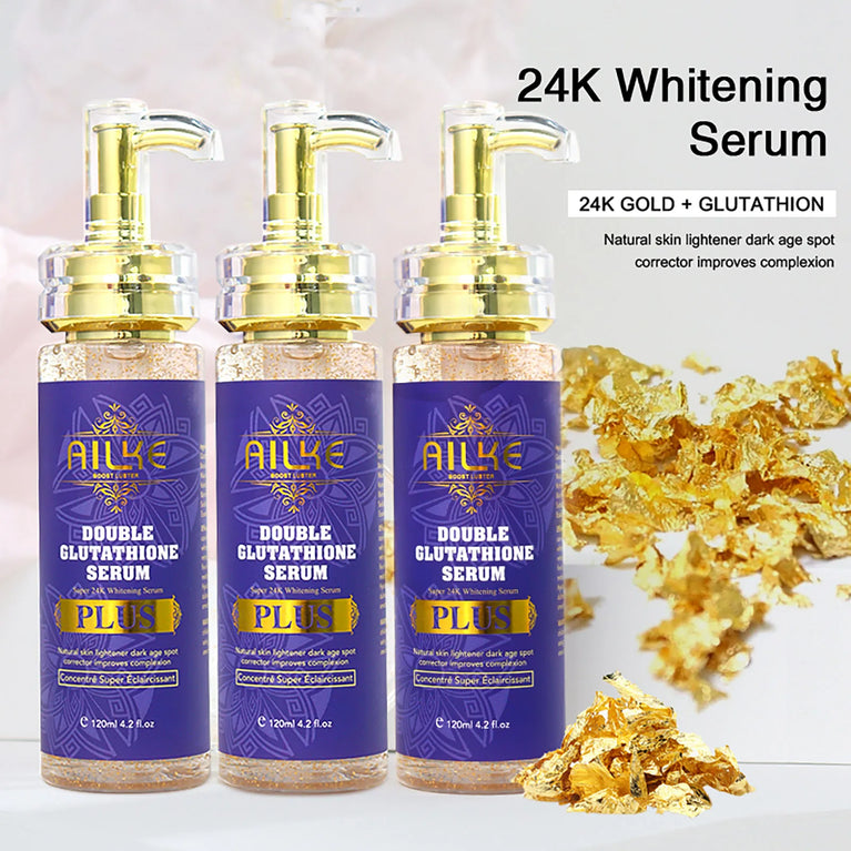 AILKE Glutathione Whitening Skincare Set – Hydrating & Even Skin Tone Solution ✨