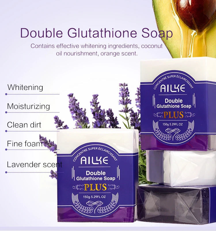 AILKE Glutathione Whitening Skincare Set – Hydrating & Even Skin Tone Solution ✨