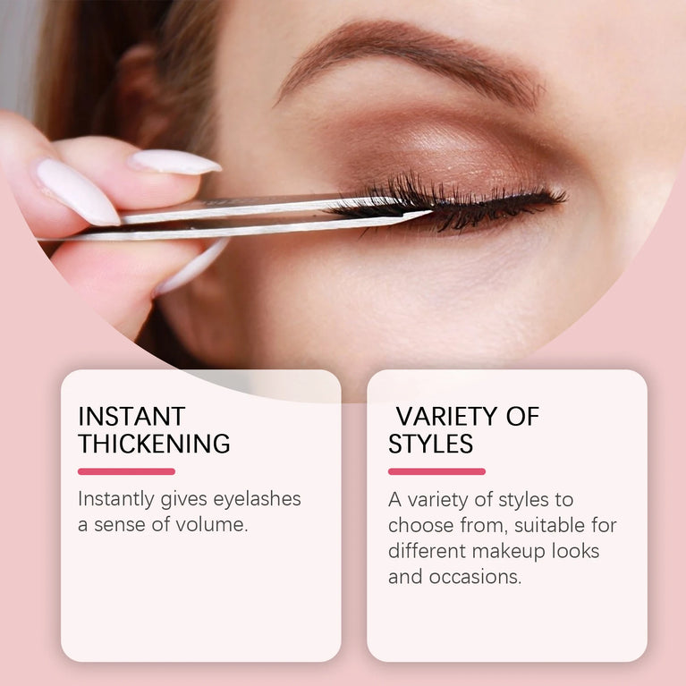 1 Pair Natural False Eyelashes – Handmade Thin Band Wispy Extensions for Cosplay & Fashion