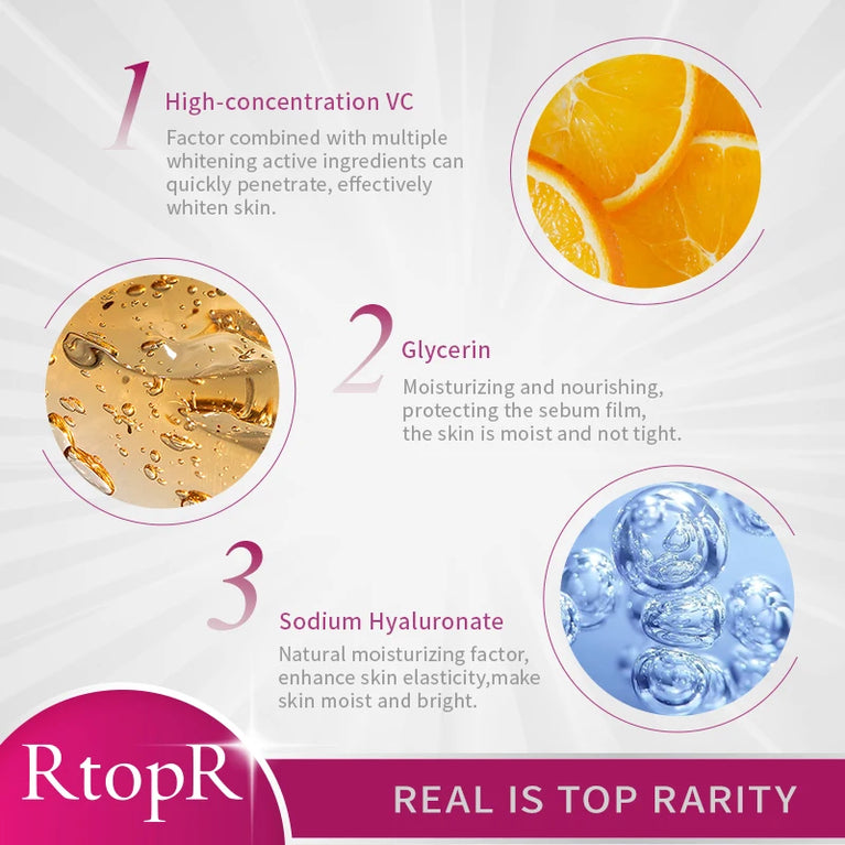 ✨ RtopR Vitamin C Whitening Serum – Brighten & Hydrate for a Radiant Glow ✨