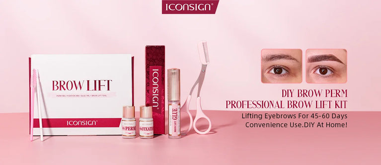 ICONSIGN 2-in-1 Lash Lift & Brow Tint Kit – Long-Lasting Curl & Definition for Stunning Eyes