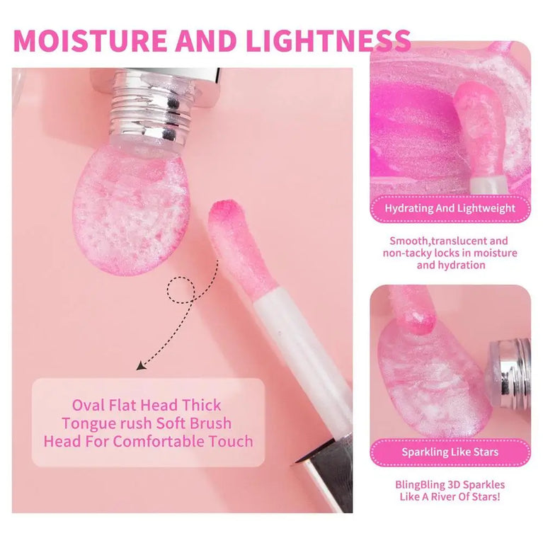 Crystal Jelly Lip Glow Oil – Hydrating, Nourishing & High-Gloss Lip Care 💋✨