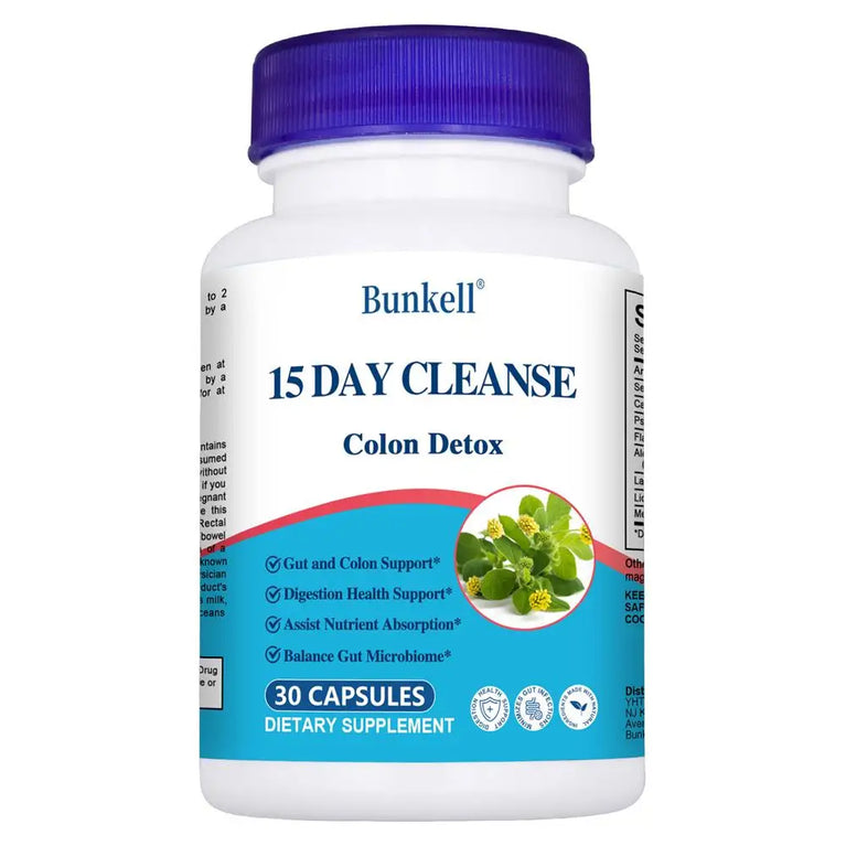 Gut and Colon Support 15-day Cleanse and Detox To Reduce Abdominal Pain, Bloating, Constipation and Aid Gut Health