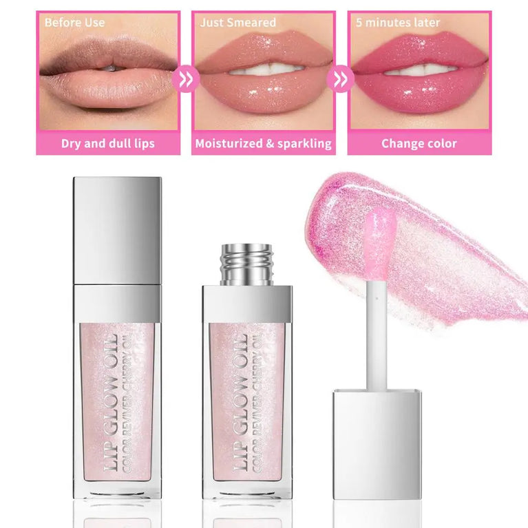Crystal Jelly Lip Glow Oil – Hydrating, Nourishing & High-Gloss Lip Care 💋✨