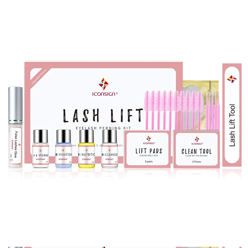 ICONSIGN Upgrade Lash Lift Kit – Long-Lasting Eyelash Curl & Volume (6-8 Weeks)