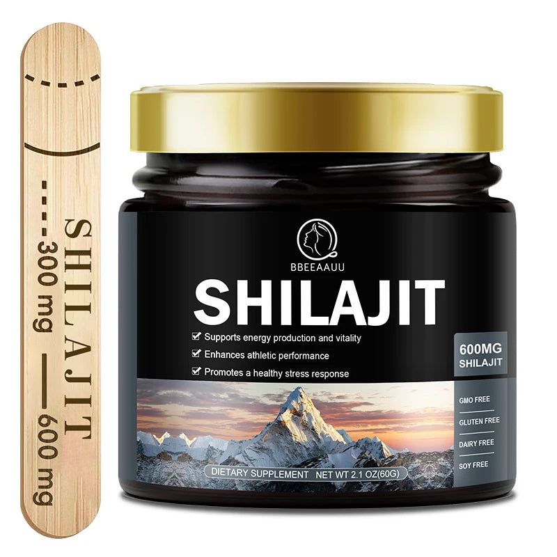 BBEEAAUU - 100% Pure Himalaya Shilajit Resin – Natural Cognitive, Energy & Brain Support (60g) 🌿💡