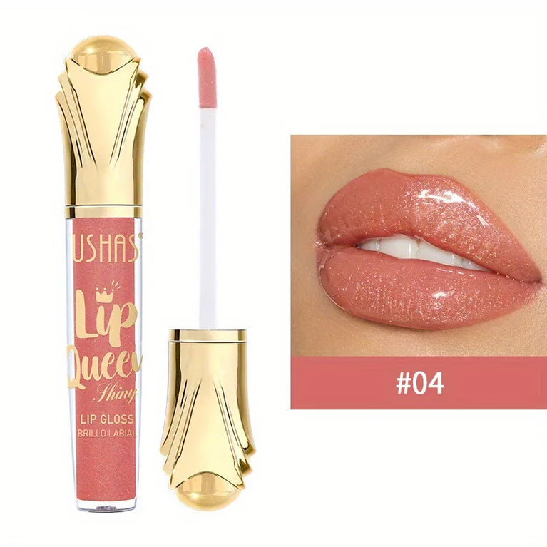 USHAS Hot Matte Scepter Beauty Lip Gloss – Glittery, Long-Lasting, Moisturizing Liquid Lipstick