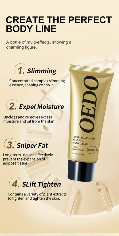 π₯ OEDO Ginseng Slimming Cream β Reduce Cellulite & Burn Fat for a Toned Body π₯ 4o