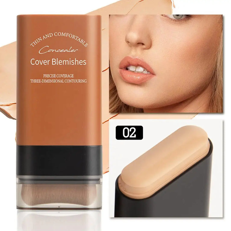 Cover Blemishes -Matte Foundation Stick – Full Coverage, Waterproof & Oil-Control Makeup
