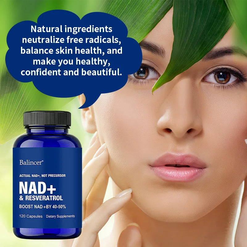 🔬BALINCER -NAD+ Boost Supplement – Resveratrol & Vitamin B3 for Cellular Health & Energy 🔬