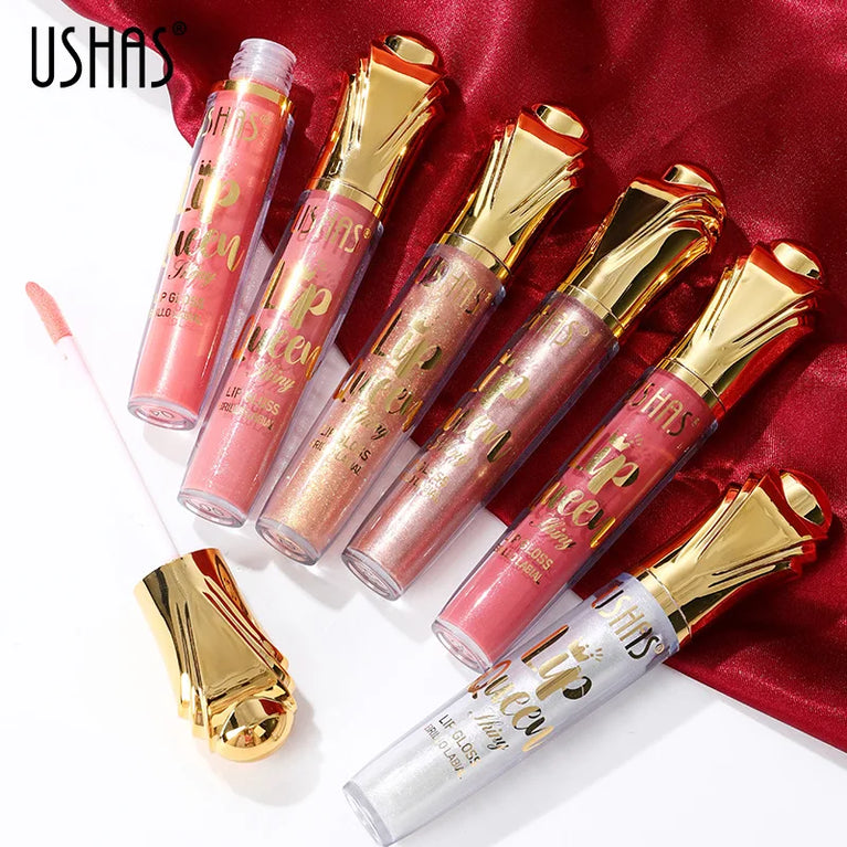 USHAS Hot Matte Scepter Beauty Lip Gloss – Glittery, Long-Lasting, Moisturizing Liquid Lipstick