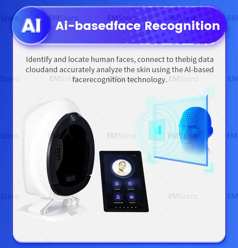 9 Spectral Q2 Facial Scanning Skin Analysis Detection Instrument Digital Microscope Skin Moisture Detection Beauty Salon