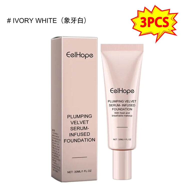 β¨ 3PCS Waterproof Full Coverage Liquid Foundation β Long-Lasting, Moisturizing & Crease-Free Makeup (30ml Each) β¨