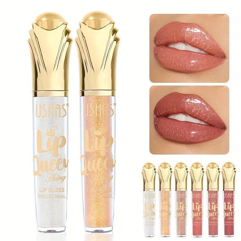 USHAS Hot Matte Scepter Beauty Lip Gloss – Glittery, Long-Lasting, Moisturizing Liquid Lipstick
