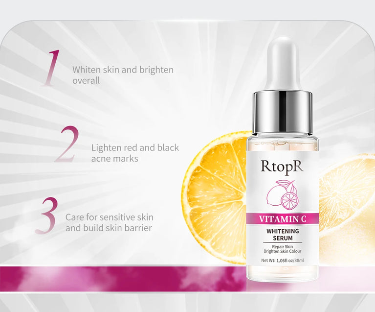 ✨ RtopR Vitamin C Whitening Serum – Brighten & Hydrate for a Radiant Glow ✨