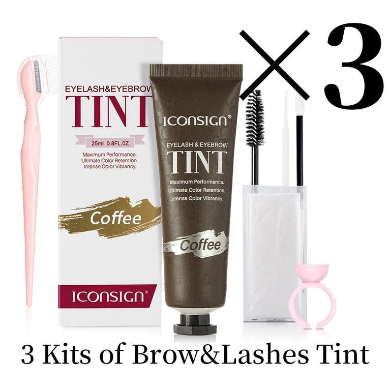 ICONSIGN Professional Lash & Brow Tint Kit – Long-Lasting, Waterproof & Smudge-Proof (60-90 Days)