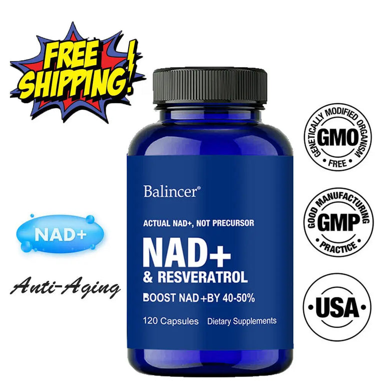 🔬BALINCER -NAD+ Boost Supplement – Resveratrol & Vitamin B3 for Cellular Health & Energy 🔬